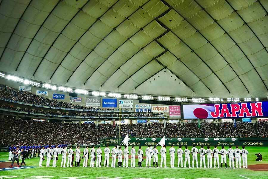 東京ドームでプレミア12が開催中【写真：小林靖】