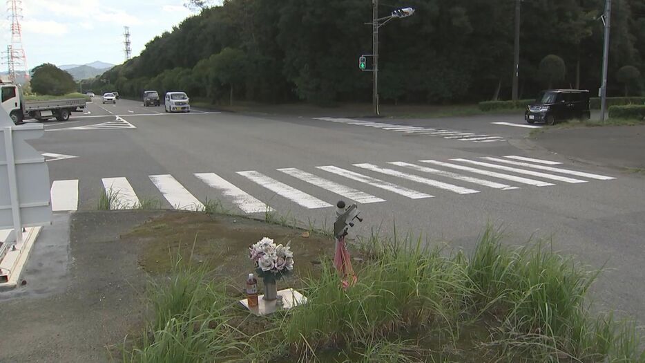 大分市の事故現場（8日）