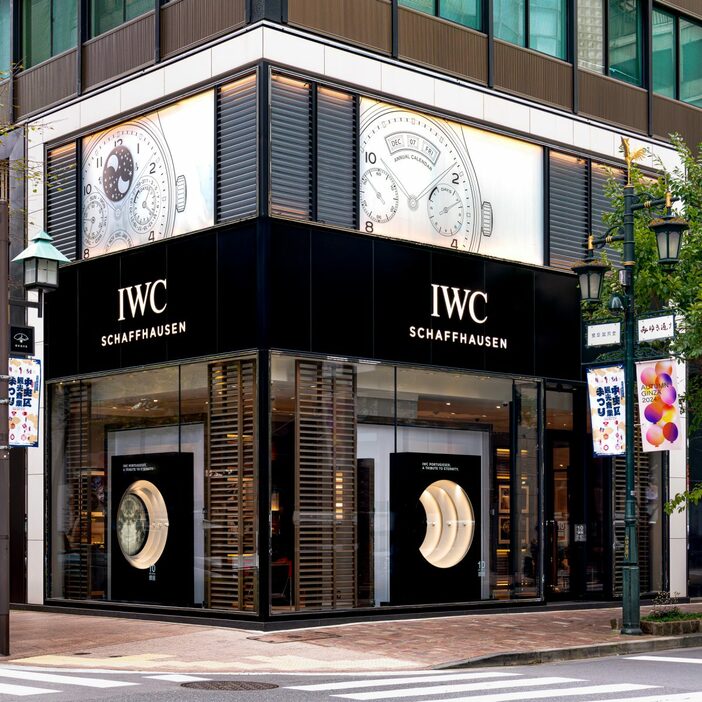 取材はIWC 銀座ブティック2階の期間限定スペシャル・ギャラリーにて行われた