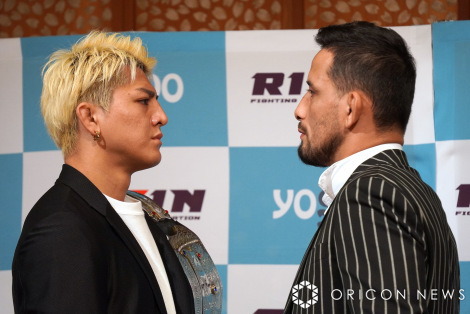 『yogibo presents RIZIN.49』対戦カード発表会見に出席した（左から）鈴木千裕、クレベル・コイケ （C）ORICON NewS inc.