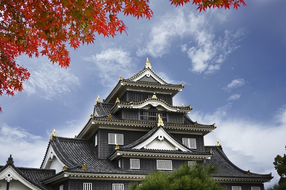 岡山市のシンボル、岡山城 / Getty Images