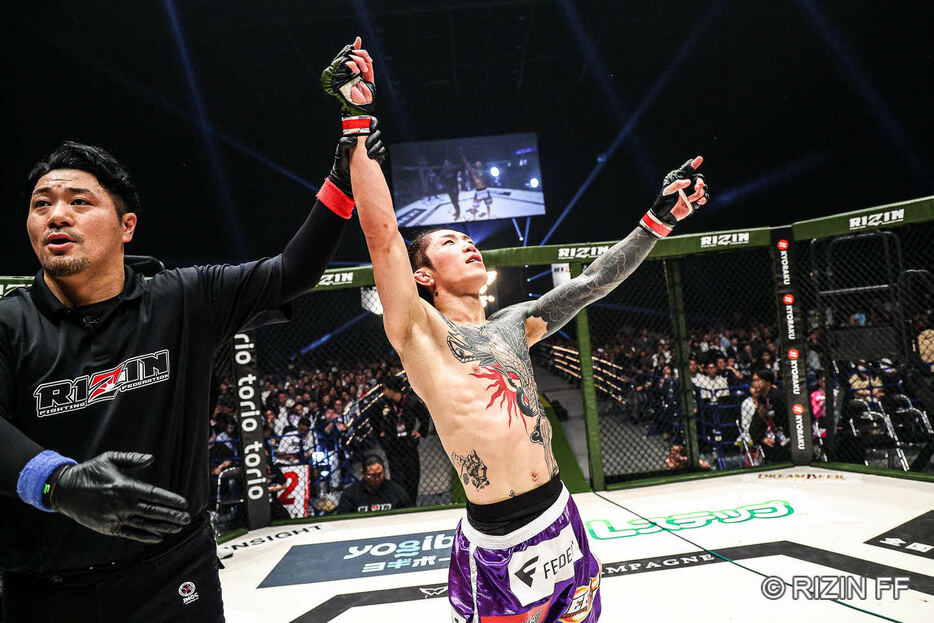 イ・ジョンヒョンに完勝した伊藤裕樹　（C）RIZIN FF