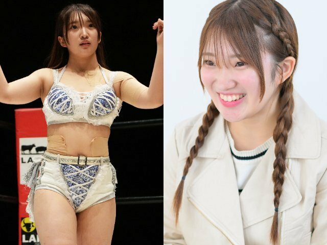 マリーゴールド所属の女子プロレスラー・田中きずな（19歳）のインタビュー最終回 photograph by L)Essei Hara、R)Takuya Sugiyama