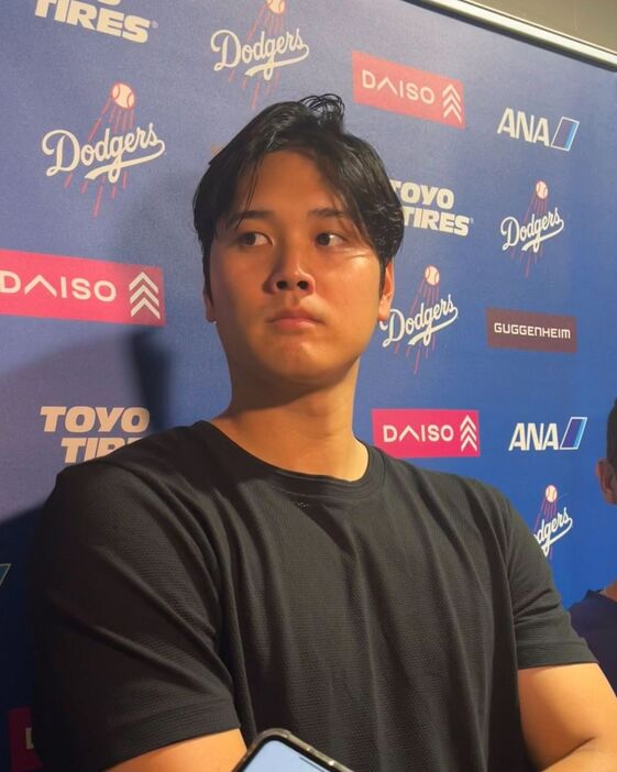 ドジャース・大谷（阿部太郎撮影）