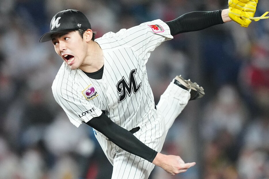 MLB挑戦がしきりに報じられている佐々木。(C)Getty Images