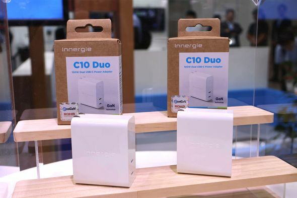 デルタ電子のUSB-C充電器新製品「Innergie C10 Duo」［クリックで拡大］