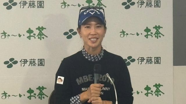 大会前日、ツアー休養の理由を明かした上田桃子選手