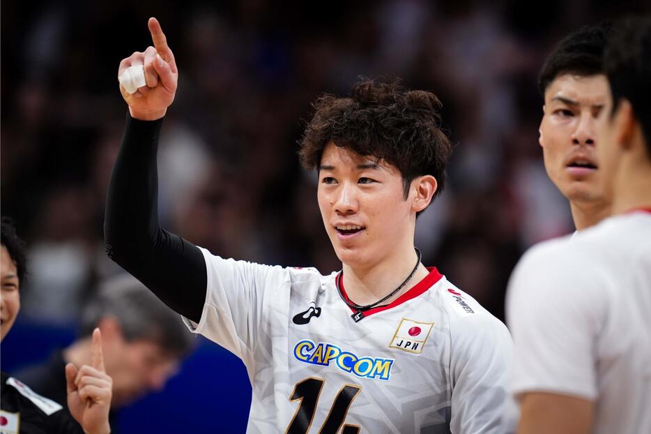 男子日本代表主将の石川祐希【写真：Volleyball World】