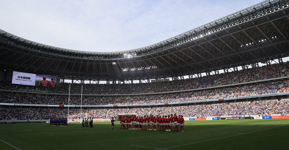 リーグワンＰＯ決勝＜埼玉・ＢＬ東京＞国立競技場に５万人を超える大観衆（撮影・篠原岳夫）