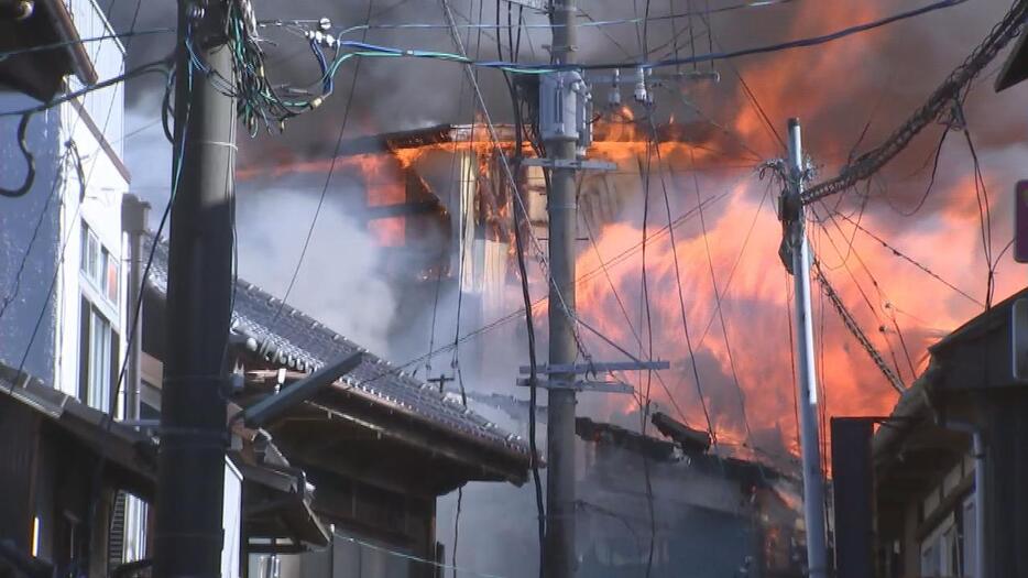 臼杵市で発生した火事