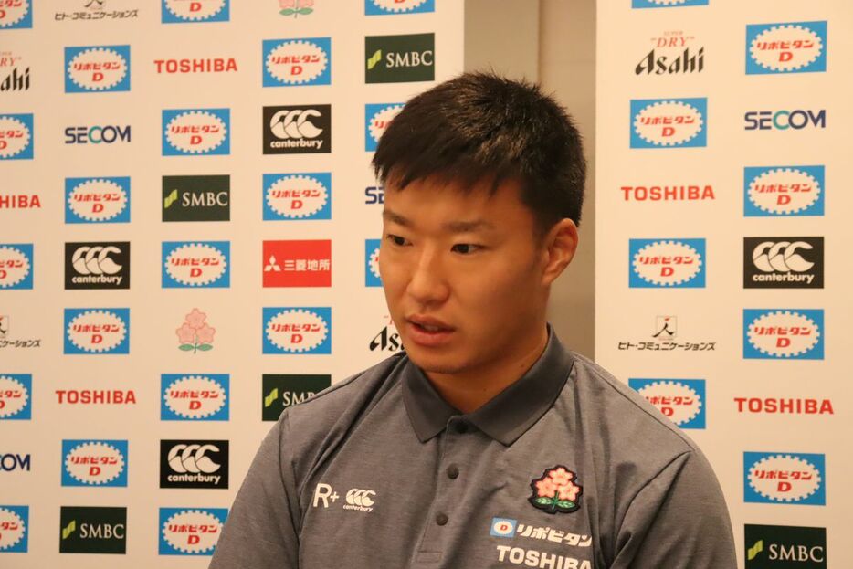 ラグビー日本代表のSH斎藤直人（c）JRFU