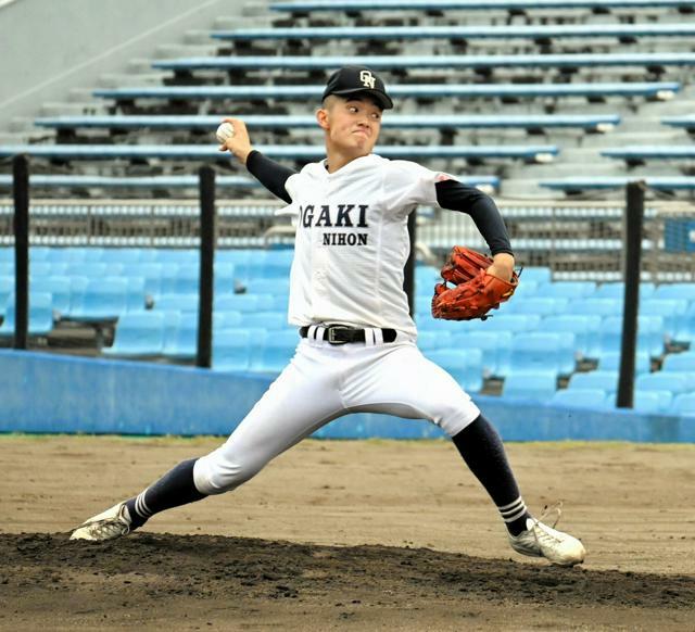 東海大会で好投した大垣日大・中野翔真投手=2024年10月26日、草薙、高原敦撮影