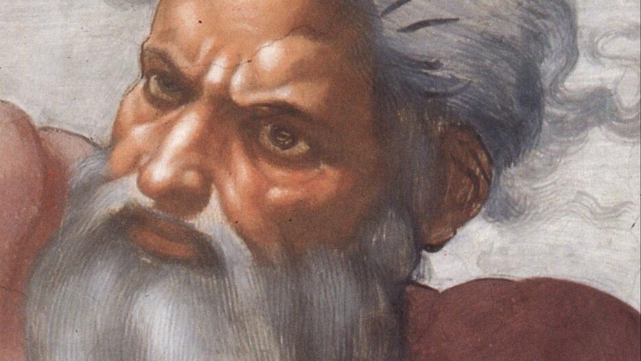 一神教の世界において、神様は恐れるべき存在でもあるのかもしれない　Photo： Michelangelo, Public domain, via Wikimedia Commons