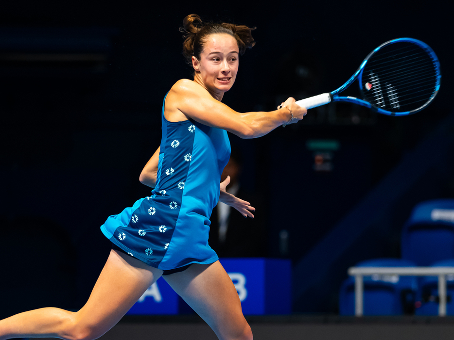 写真は東レPPO（東京・有明テニスの森）でのゼイネップ・ソンメス（トルコ）（Getty Images）