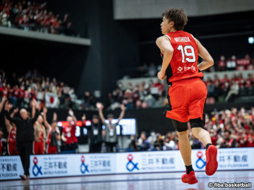 モンゴル戦でチーム最多得点を挙げた日本代表の西田優大［写真］＝fiba.basketball