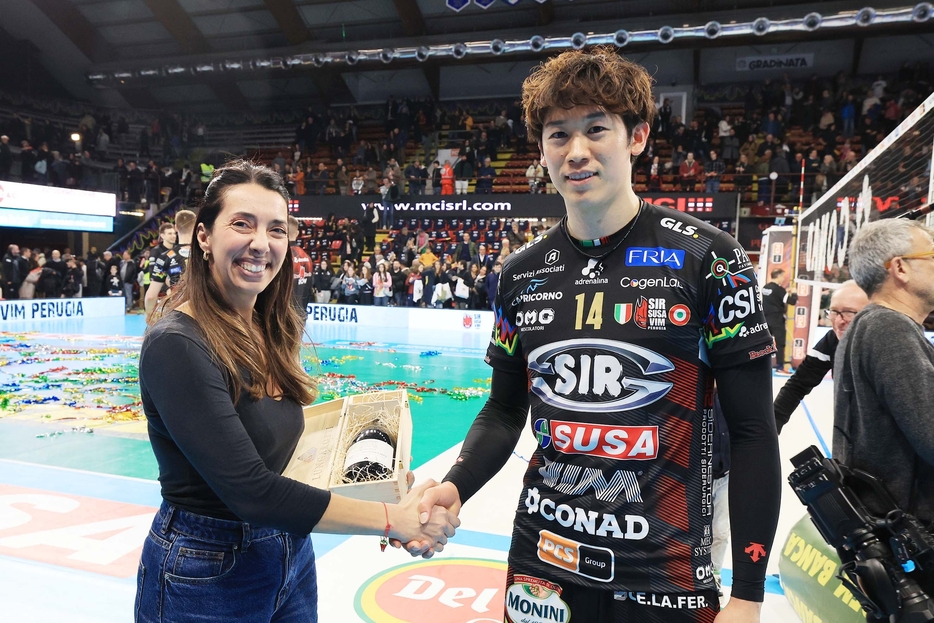 MVPに選出された石川祐希【Photo：Lega Pallavolo Serie A】