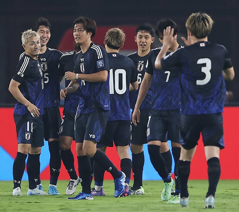 インドネシア代表を撃破した日本代表。(C)Getty Images