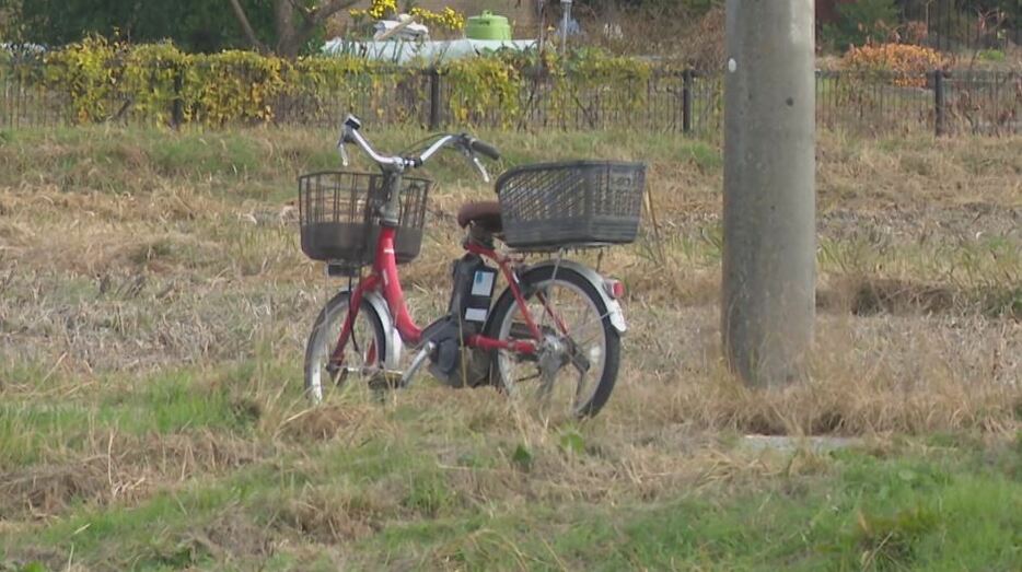 衝突したとみられる自転車