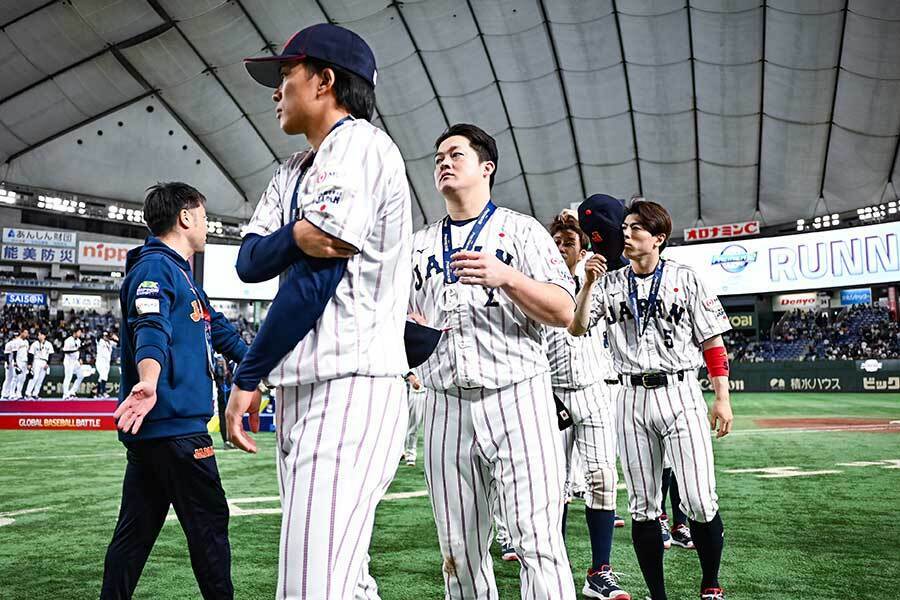 台湾に敗戦した侍ジャパン【写真：中戸川知世】