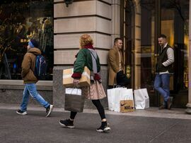 Shoppers in Chicago, Illinois.