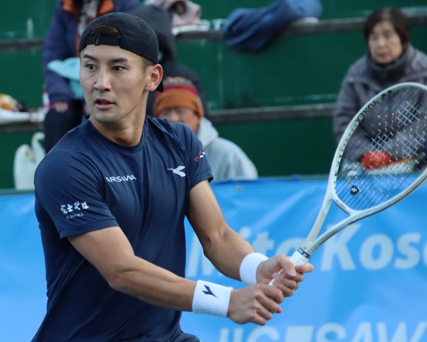 島袋将(画像は横浜慶應チャレンジャー)[画像/tennis365.net]