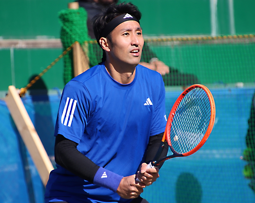 横浜慶應チャレンジャーでの内山靖崇[画像/tennis365.net]