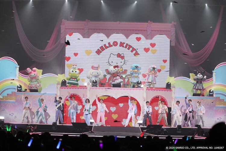 「Hello Kitty 50th Anniversary Presents My Bestie Dream Stage with Sanrio characters」の様子。