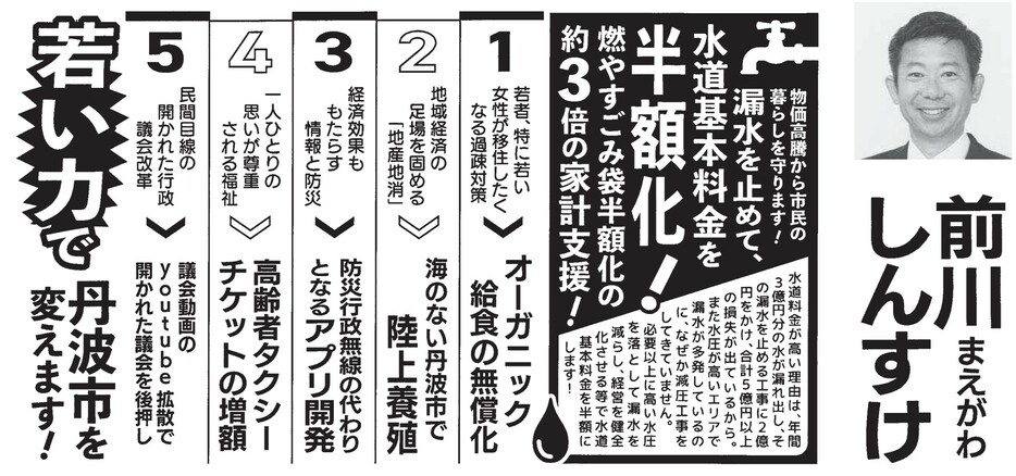 丹波市長選挙　選挙公報