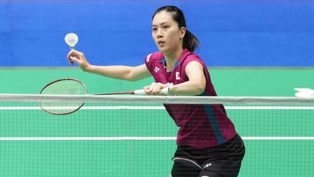 現役引退を発表しているバドミントンの大堀彩選手(写真：新華社/アフロ)