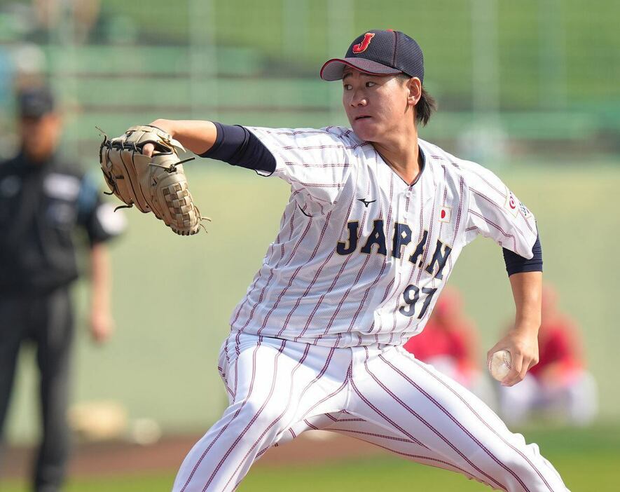 11月5日、巨人・井上温大は広島との練習試合で上々の侍デビューを飾った