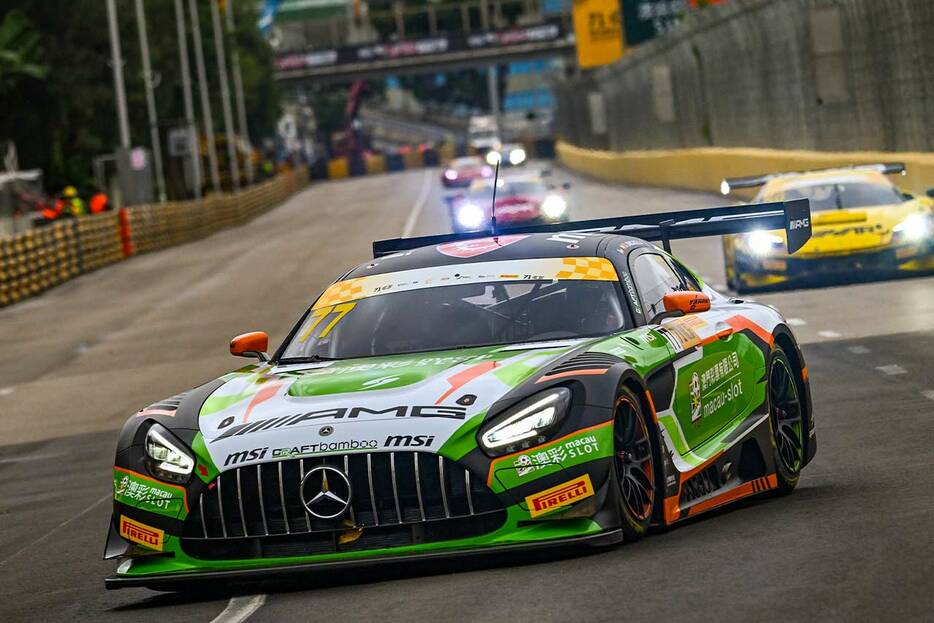 メルセデスAMG・チーム・クラフトバンブー・レーシングの77号車メルセデスAMG GT3 Evo　2024FIA GTワールドカップ