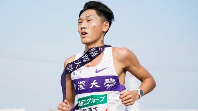 駒澤大学の篠原倖太朗選手(写真：SportsPressJP/アフロ)