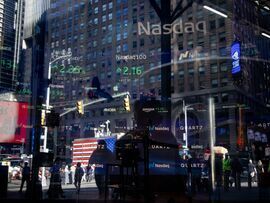 The Nasdaq MarketSite in New York. Photographer: Michael Nagle/Bloomberg