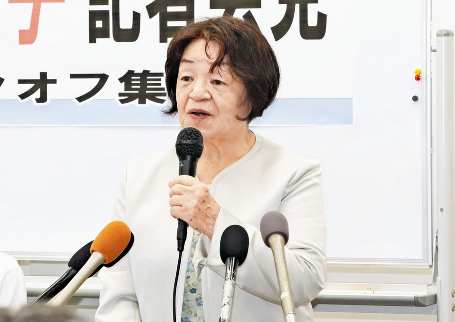 立候補を表明した桂田氏