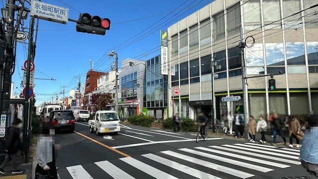 永福町駅はロータリーなどはなく、駅からすぐに商店街へアクセスできます