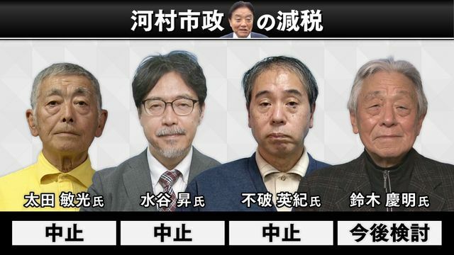 4人の候補者の主張は？