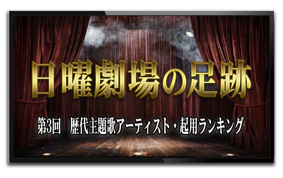 「日曜劇場の足跡」第3回