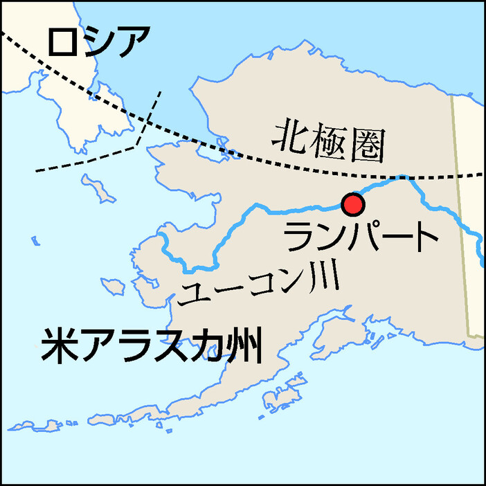 米アラスカ州のユーコン川