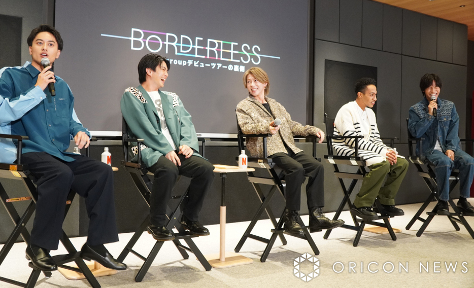 Netflix『BORDERLESS Aぇ! group デビューツアーの裏側』制作発表に出席したAぇ! group （C）ORICON NewS inc.