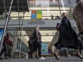 A Microsoft store in New York.