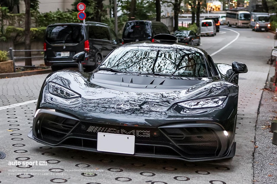 納車式会場に戻ってきた木村のメルセデスAMG ONE