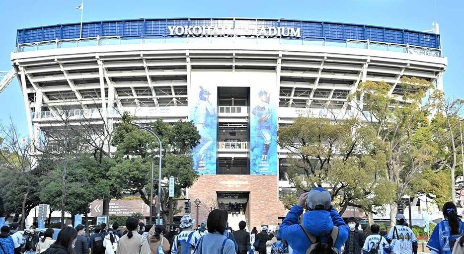 プロ野球横浜ＤｅＮＡベイスターズの本拠地、横浜スタジアム＝横浜市中区（資料写真）