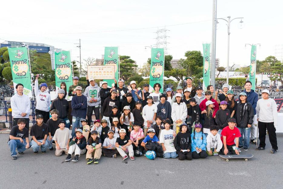 「まつばらマルシェ2024」にて開催された「Street SK8 Cup in MATSUBARA ベストトリックコンテスト」より（撮影：上岸卓史）