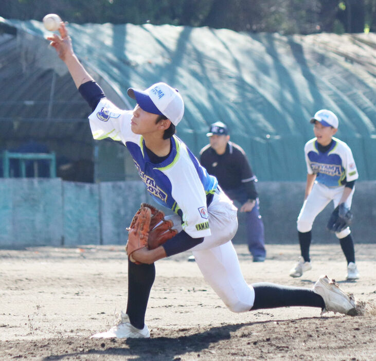 準決勝で好投した山梨ふじやま・佐藤