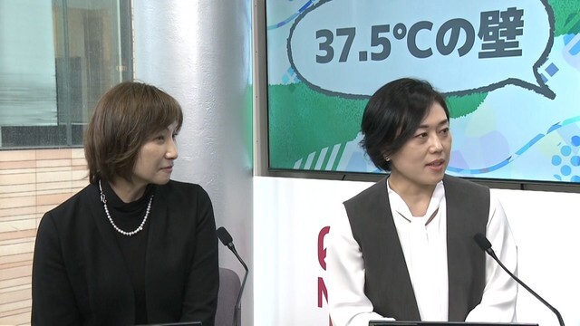 左:報道局ジェンダー班 庭野めぐみ解説委員 右:社会部 野中祐美記者