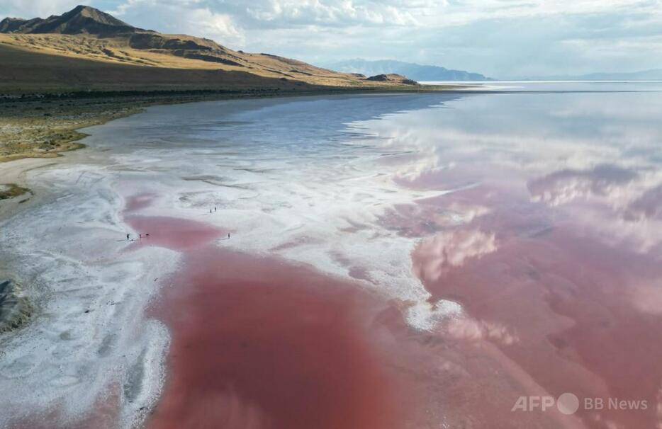 米ユタ州のグレートソルト湖（2024年9月9日撮影、資料写真）。【翻訳編集】 AFPBB News