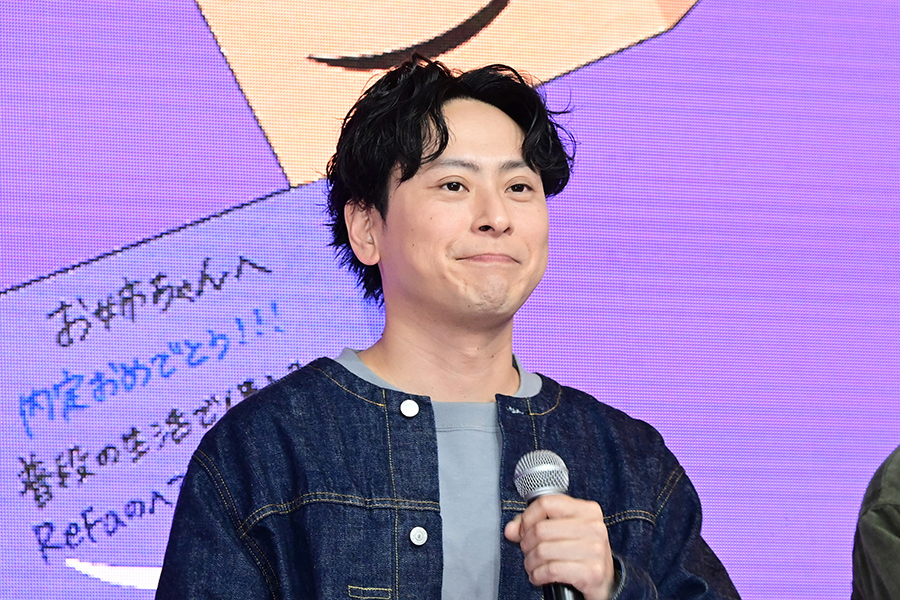 内覧会に出席した三代目J SOUL BROTHERSの山下健二郎【写真：ENCOUNT編集部】