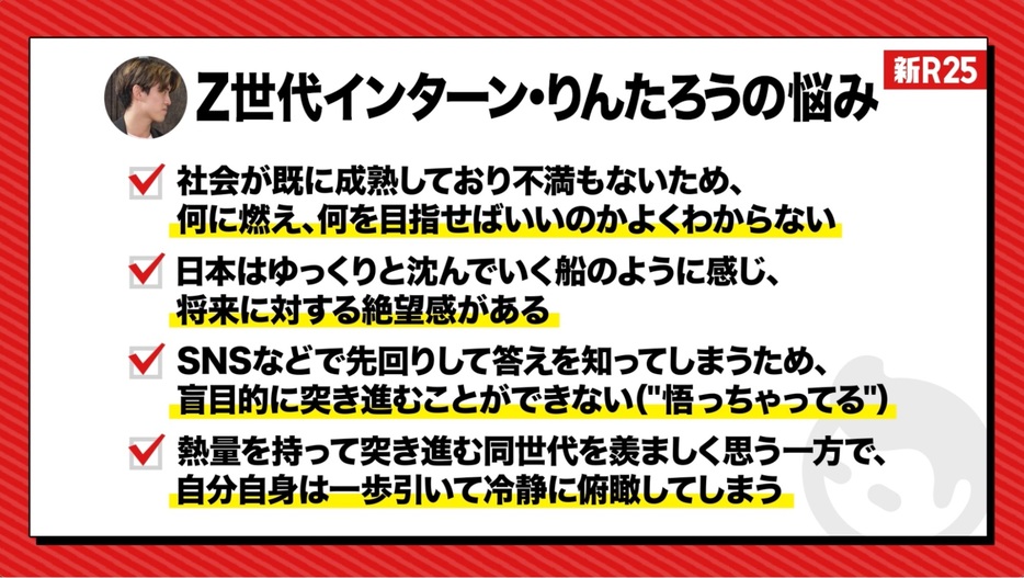 根が深すぎるZ世代の悩み…副編集長天野も伴走し、箕輪さんに取材してみることに