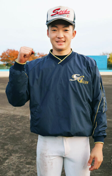 慶大に合格した聖光学院・竹田（カメラ・秋元　萌佳）