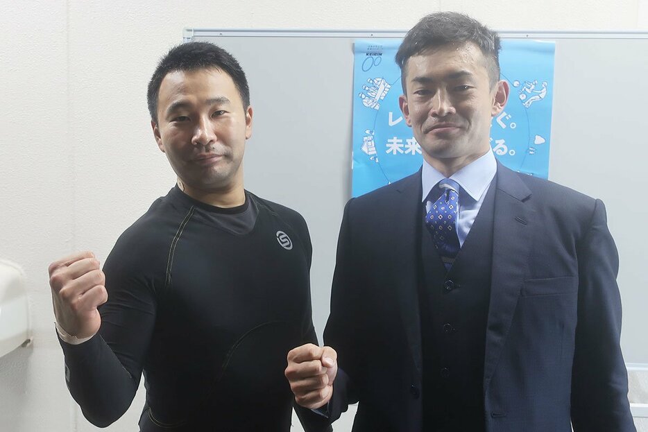 連係実績豊富な長島大介(右)の番手から、ＧⅢ初制覇を飾った芦沢辰弘